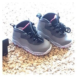 Toddler Air Jordan Retro 10 X Smoke Grey Rush Punk
